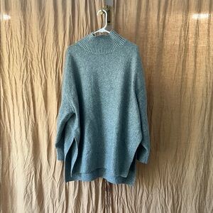 Cozy Gray Women's Turtle Neck Sweater